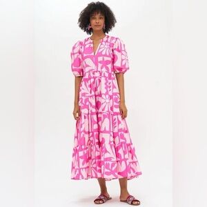 Oliphant Munthe Puff sleeve maxi dress